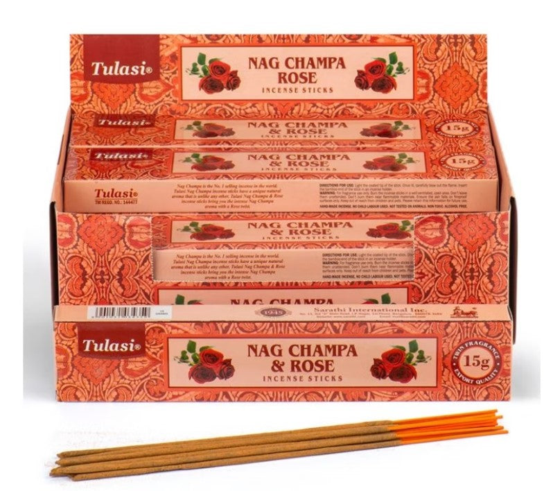Rökelsepinnar Tulasi Nag Champa Rose