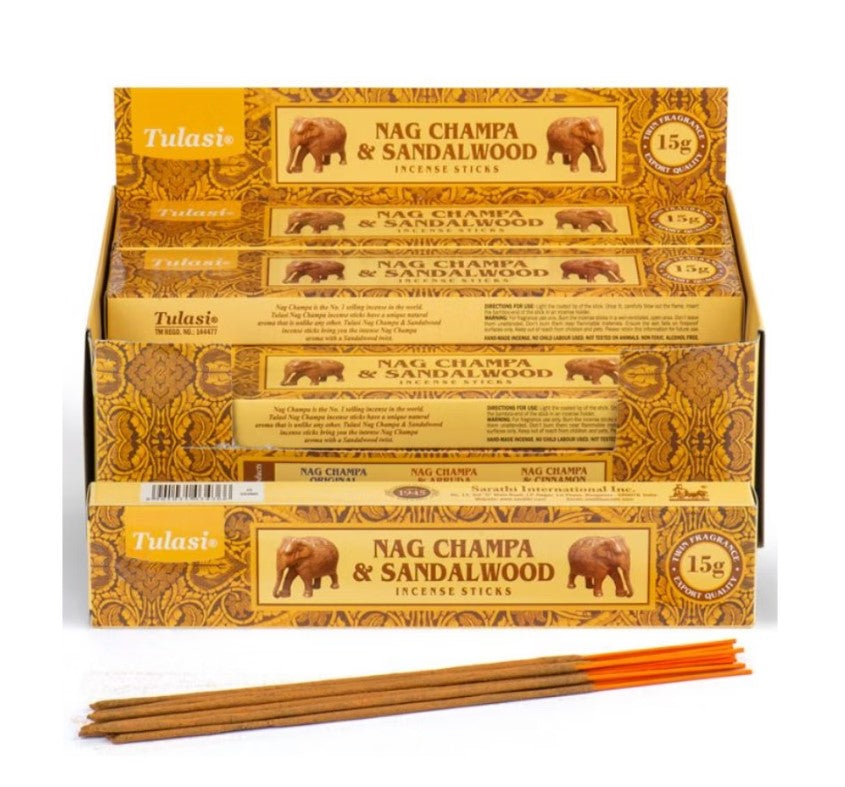 Rökelsepinnar Tulasi Sandalwood Nag Champa