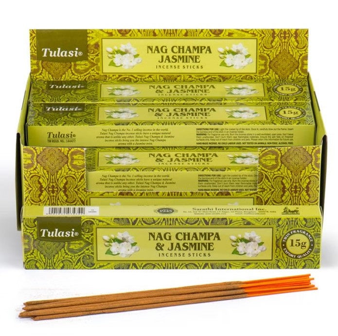 Rökelsepinnar Tulasi Jasmine Nag Champa