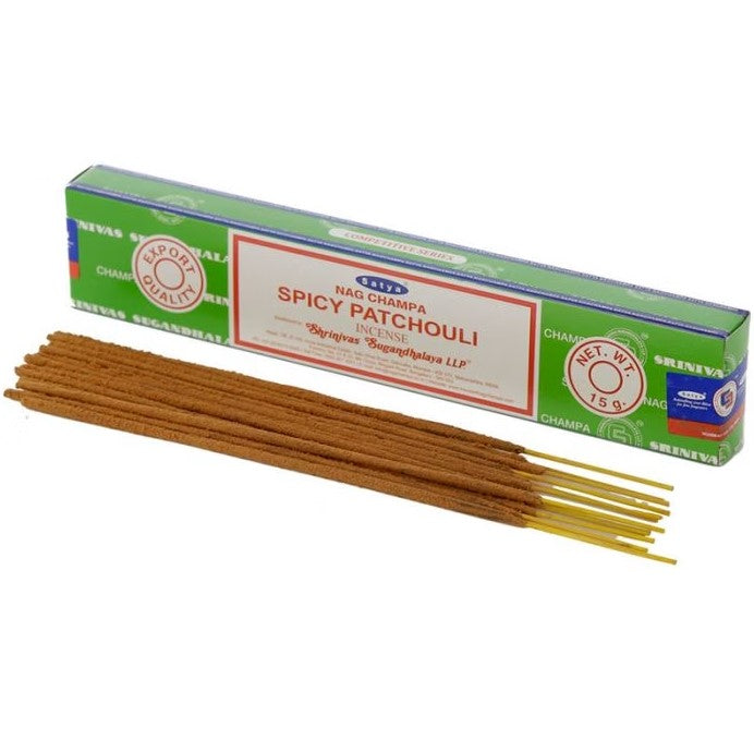 Rökelsepinnar Satya Spicy Patchouli Nag Champa