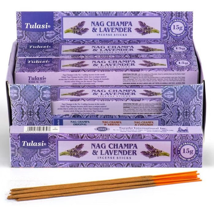 Rökelsepinnar Tulasi Lavender Nag Champa
