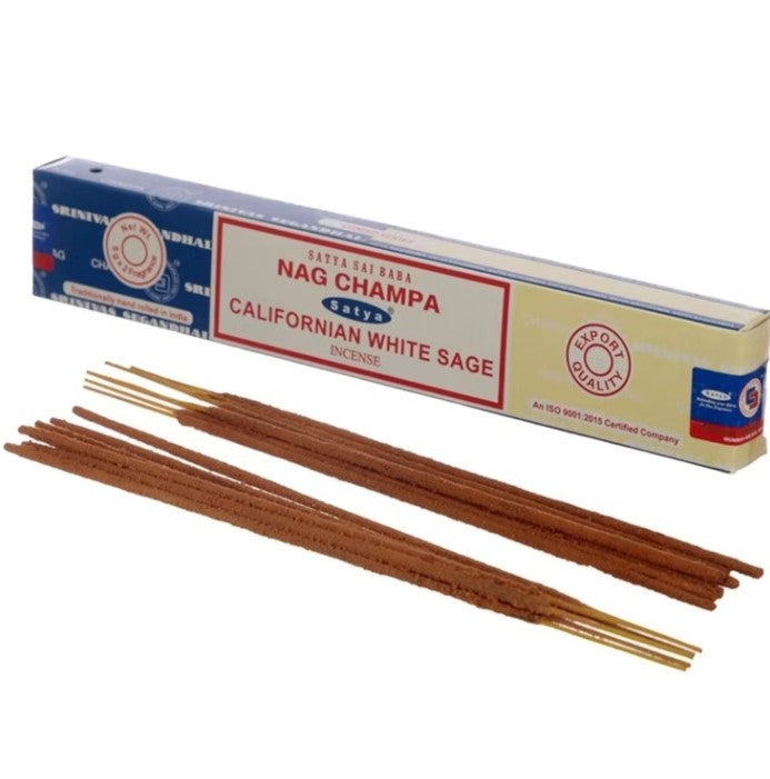 Rökelsepinnar Satya Nag Champa & Californian White Sage