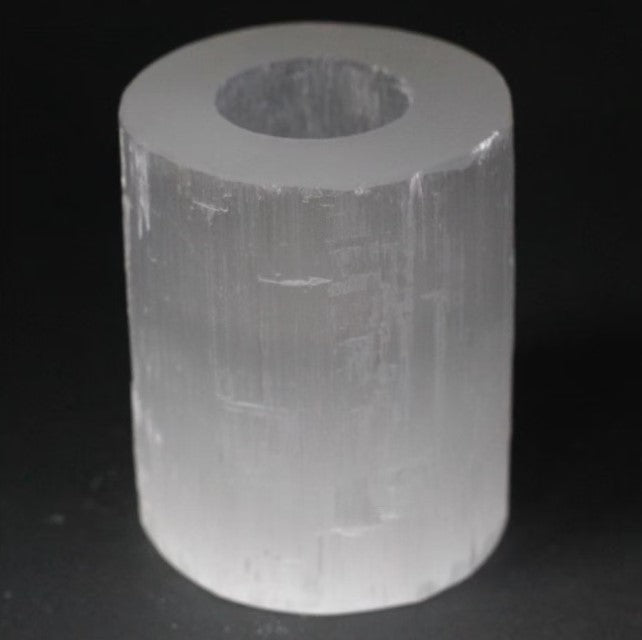 Selenit Ljushållare Cylinder 10x8 cm