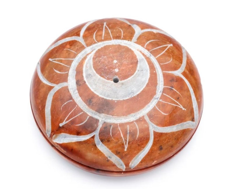 Snidad Täljsten Chakra Rökelsebrännare Sacral ( Navel) Chakra
