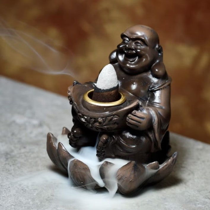 Rökelsehållare Backflow Peace Of The East Lucky Buddha