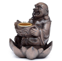 Ladda upp bild till gallerivisning, Rökelsehållare Backflow Peace Of The East Lucky Buddha
