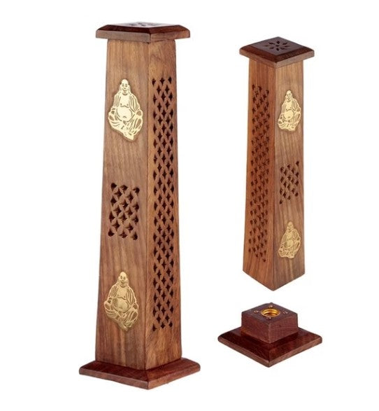 Rökelsehållare Sheesham Kinesisk Buddha Stående