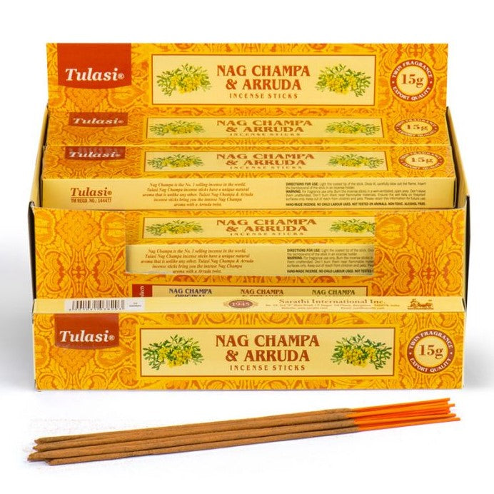 Rökelsestickor Tulasi Nag Champa Arruda Palo santo